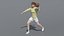 Low Poly Girl Playing Handball 3D