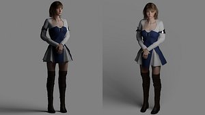 Warrior Woman - Game Ready 3D