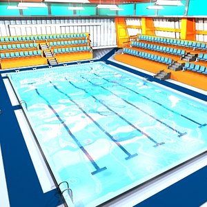 indoor swimmingpool 3d model