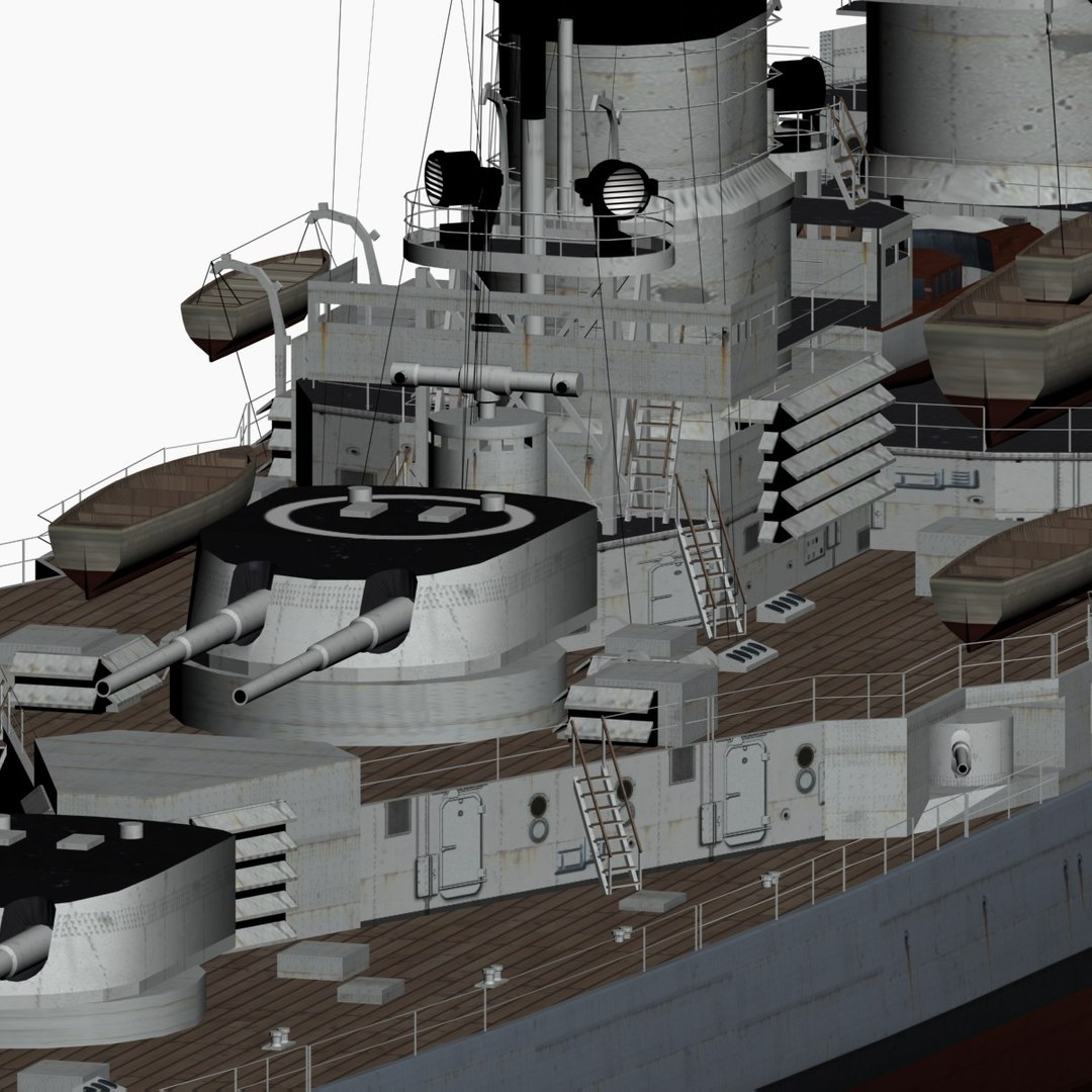 3d Model Battlecruiser Hindenburg Imperial German