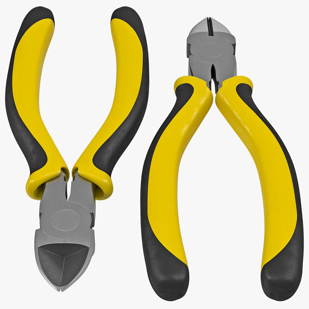 Side Cutting Plier 3D model preview