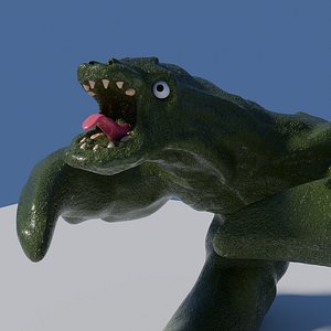 Tailed monster lizard
