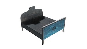 Old Bed - Game Ready 3D model