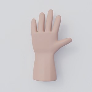 3D Cartoon Human Hand 3D model
