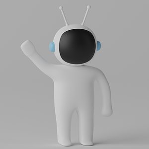 3D Cartoon Astronaut