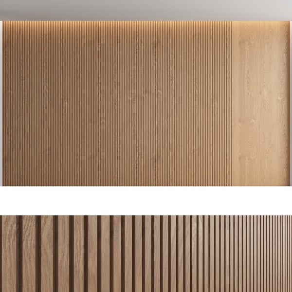 3D wood wall panels model - TurboSquid 1532230