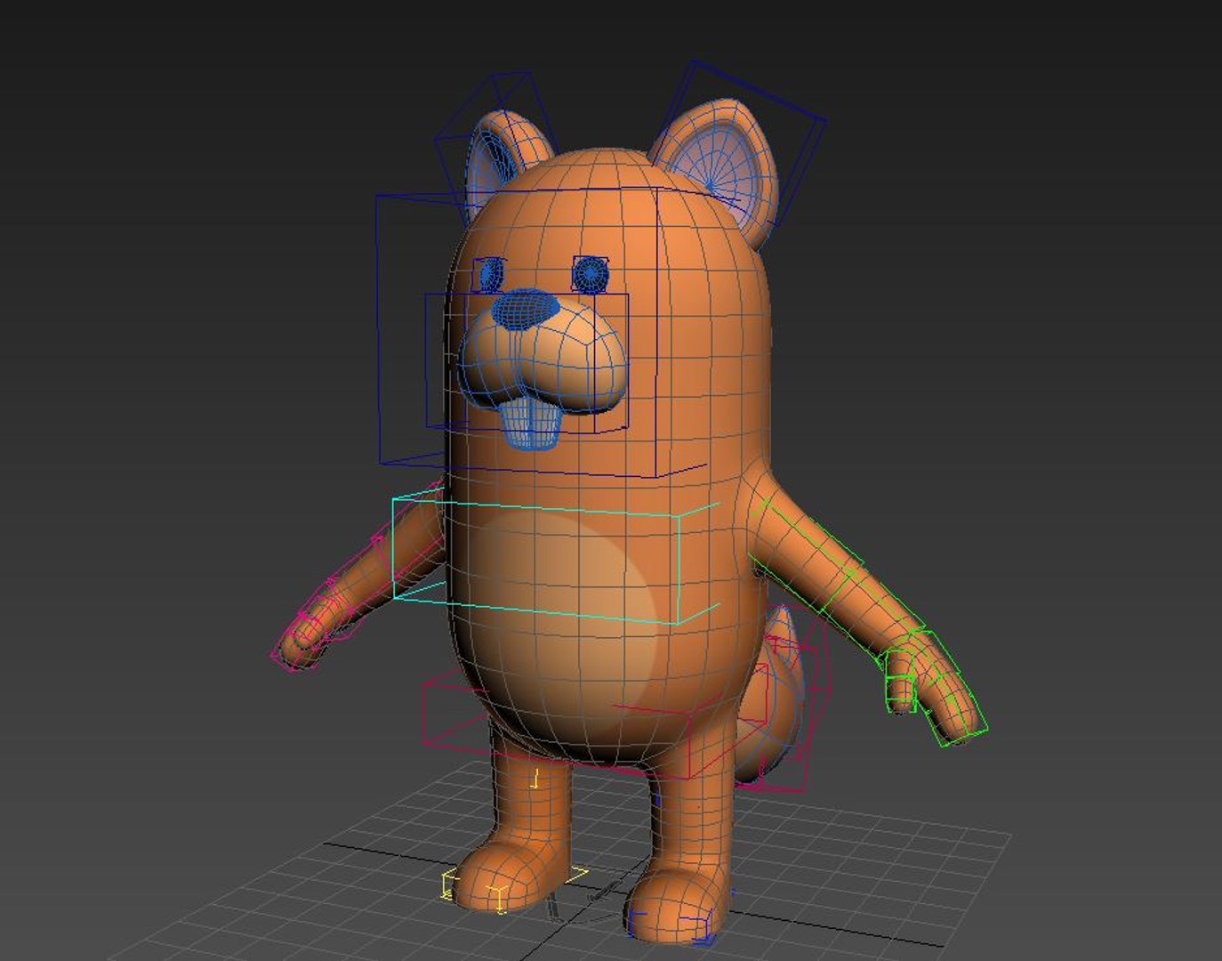 Rigged squirrel cartoon 3D model - TurboSquid 1294117