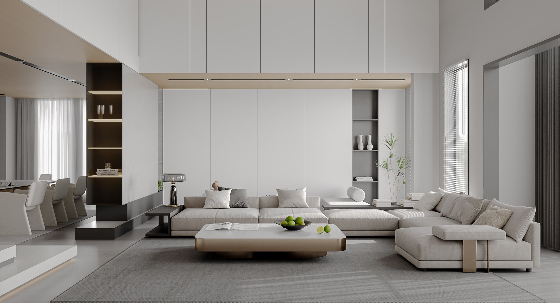 3D Hall Lobby Living Room Dining Room - TurboSquid 2312400