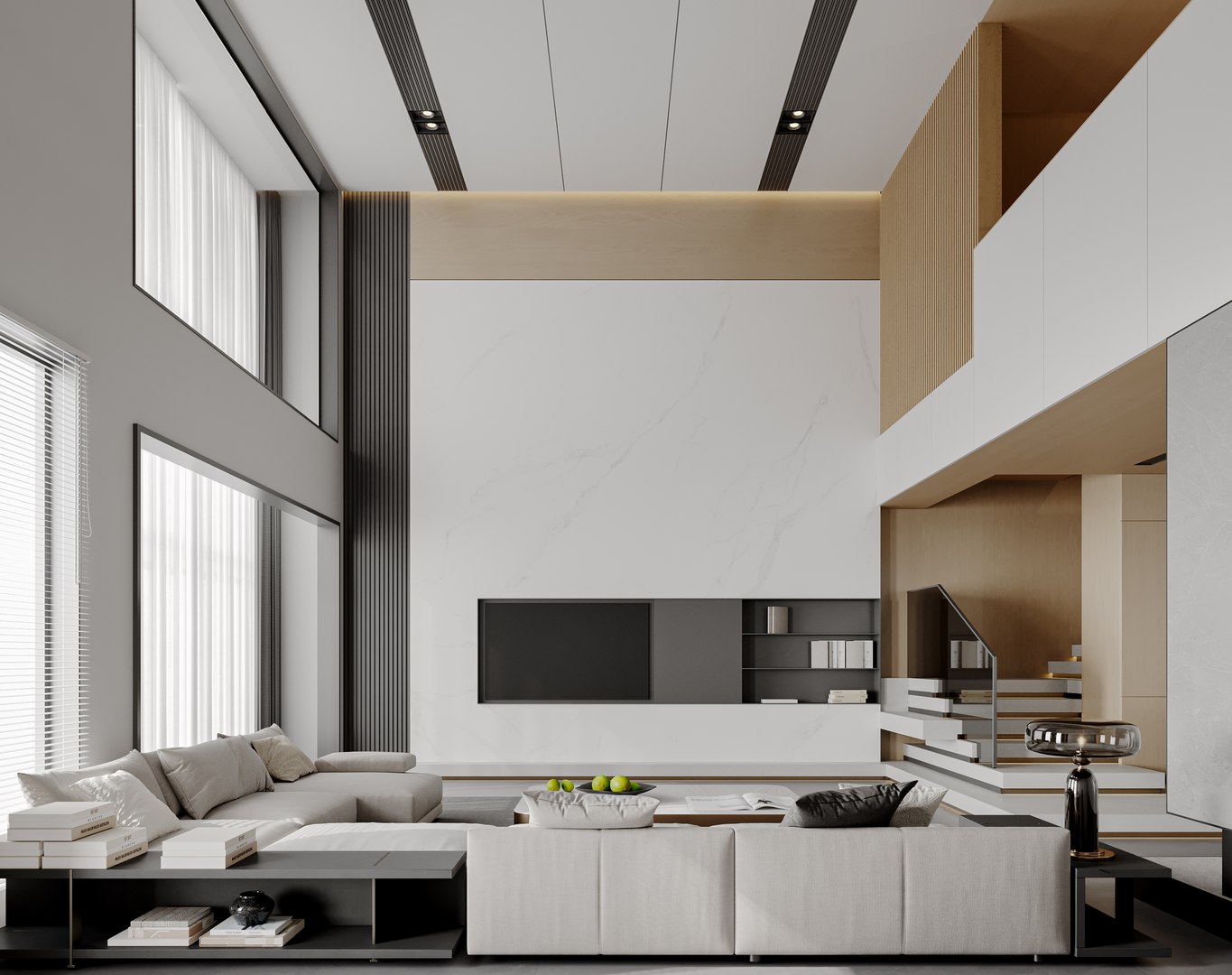 3D Hall Lobby Living Room Dining Room - TurboSquid 2312400