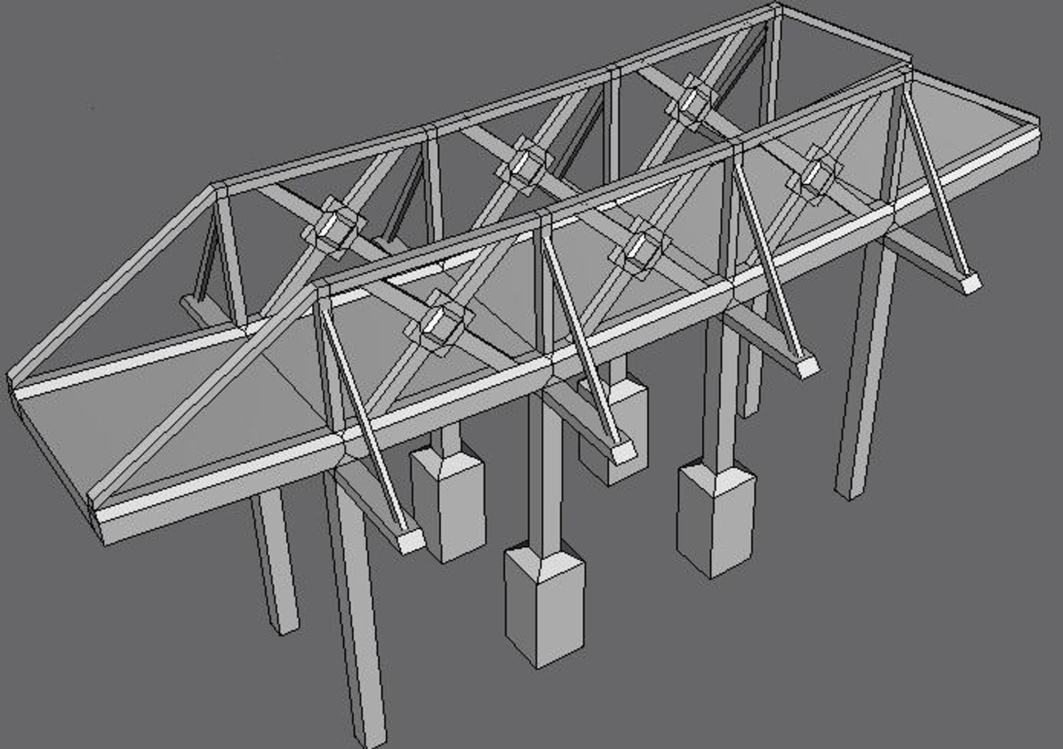 Wooden Bridge 3d Max