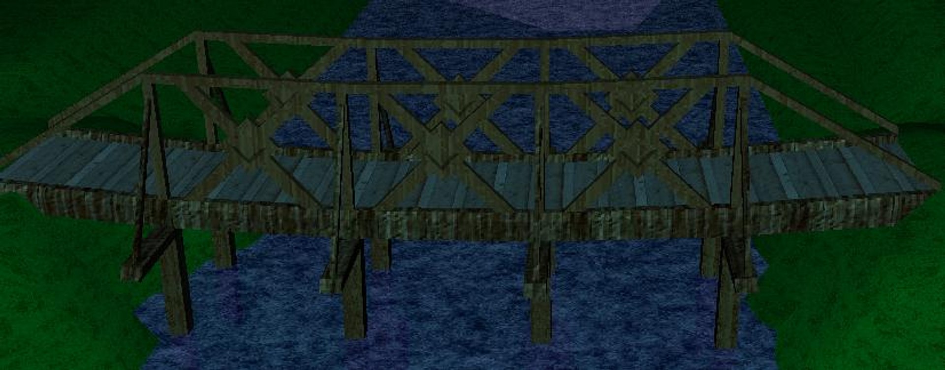Wooden Bridge 3d Max