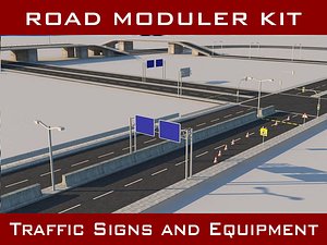 3D road pack modular kit model