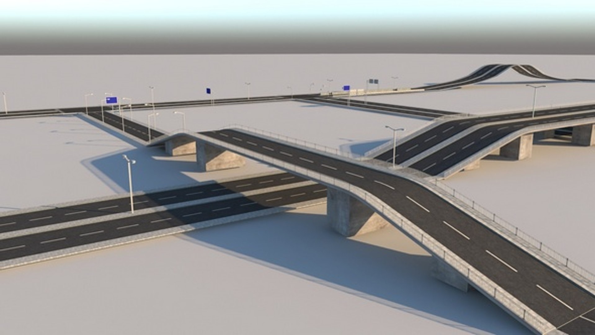 3D road pack modular kit model - TurboSquid 1248860