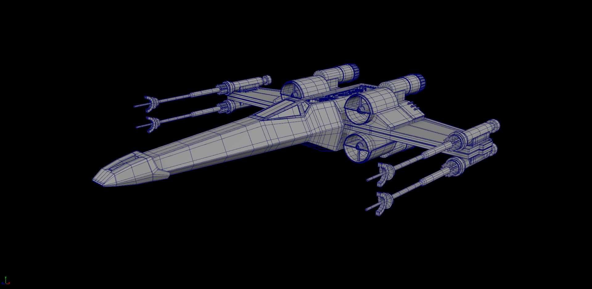 Ma X-wing Rigged