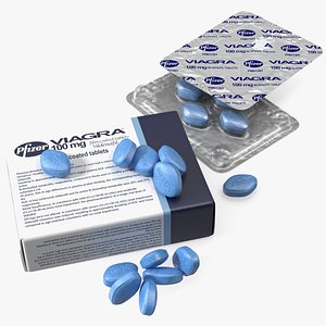 3D model Bunch of Viagra Pills