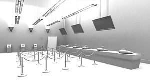 multiplex bar halls 3d model