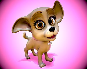 cartoon Chihuahua model