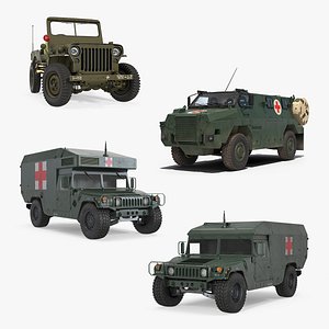 3D military ambulance