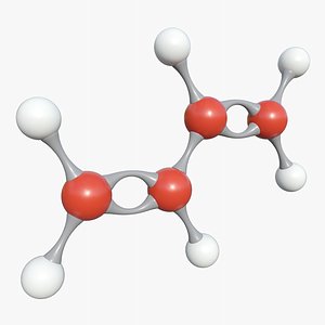 3D model Butadiene Molecule With PBR 4K 8K