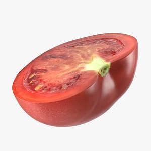 3D half tomato