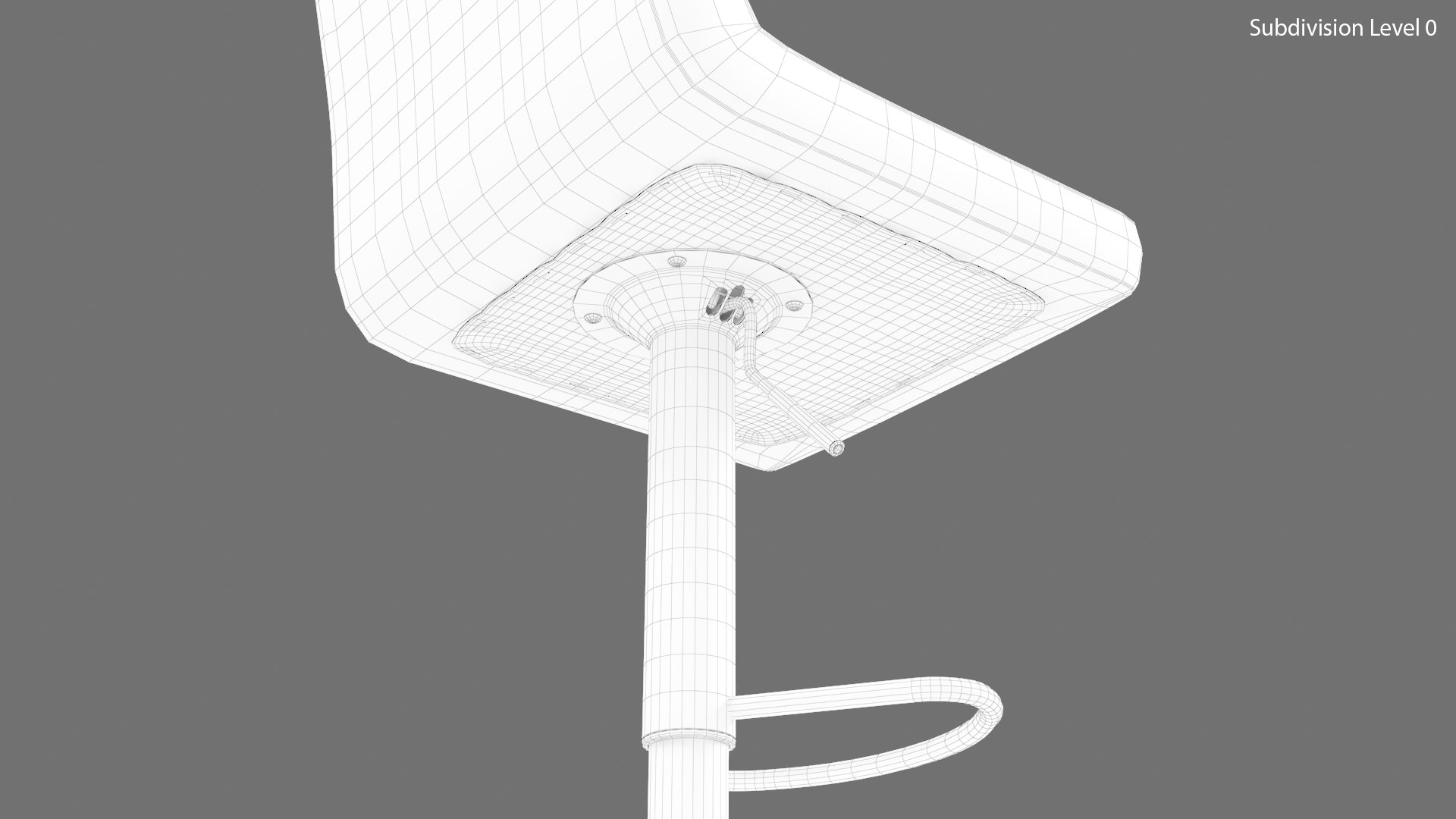 Modern White Leather Stool model https://p.turbosquid.com/ts-thumb/TI/3PYXZw/Q3/stool_wireframe05/png/1694770738/1920x1080/fit_q87/ac792a9015329bb4cd1ec9060d27b84013583b91/stool_wireframe05.jpg