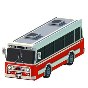 3D Cartoon ISTANBUL BUS 01