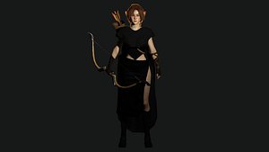 3D AAA 3D REALISTIC CHARACTER - BEAUTIFUL ELF FANTASY MEDIEVAL model