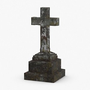 3D headstone-crosses---cross-03