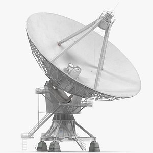 Big Satellite Antenna Rotate and Tilt Rigged for Maya