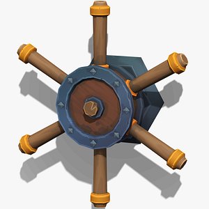 Stylized Wall Level 02 - PBR Game Ready