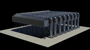 combined cycle power plant 3D model