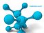 Modelo molecular de ciclobutano 3D C4H8