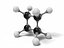 Modelo molecular de ciclobutano 3D C4H8