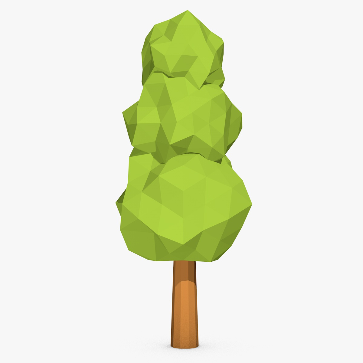 cartoon trees 3d model