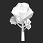 Kreskówka drzew Low Poly