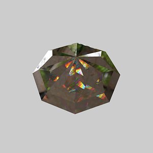 Cross Rose Cut Diamond 3D model
