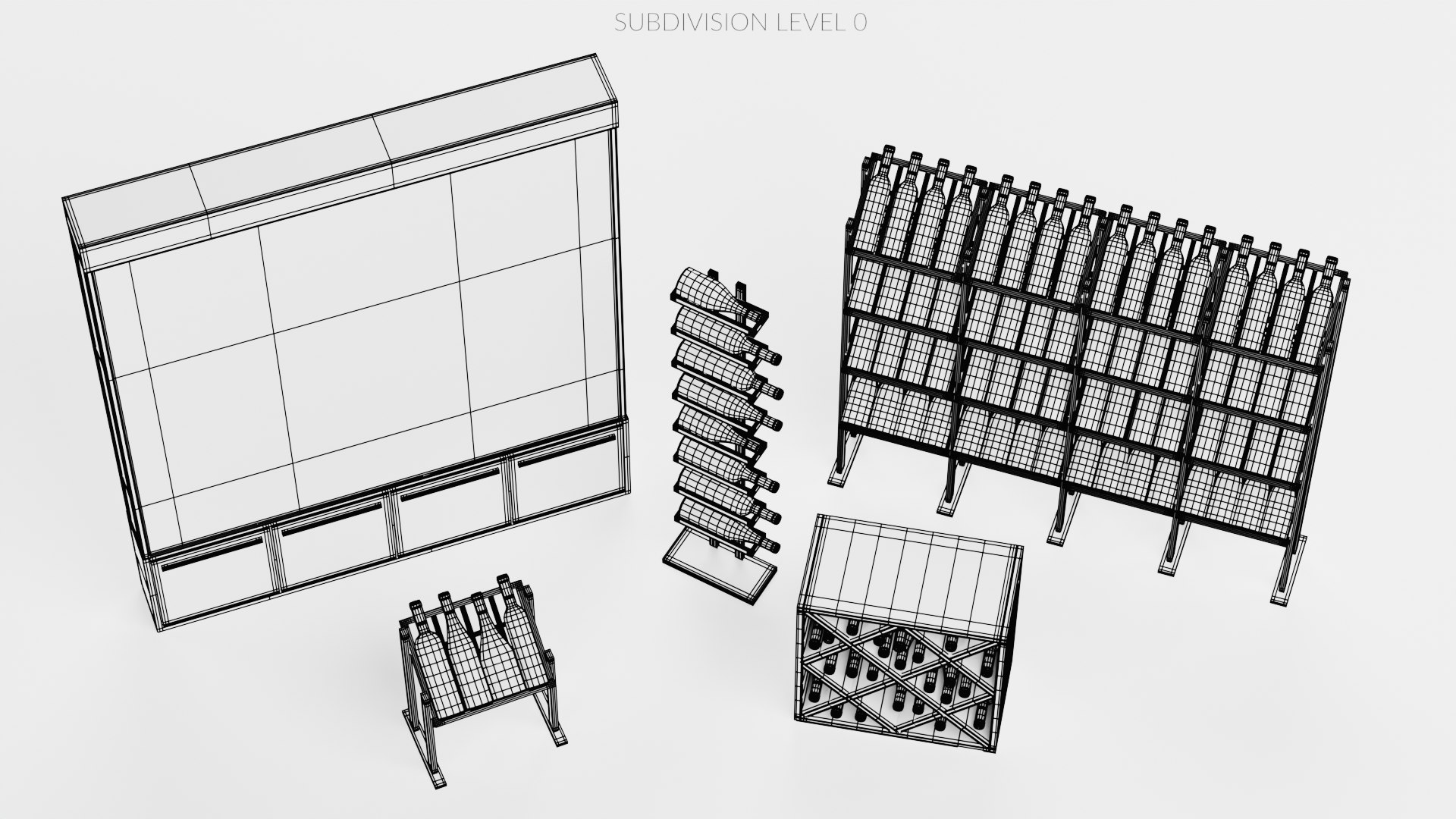 Wines on Racks model https://p.turbosquid.com/ts-thumb/TI/X042xd/EG/winesonracksw2/png/1673707306/1920x1080/fit_q87/4497475898cccc54613688cbe42018ffe5d8a40a/winesonracksw2.jpg