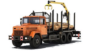 KrAZ 6233M6 timber carrier 2003