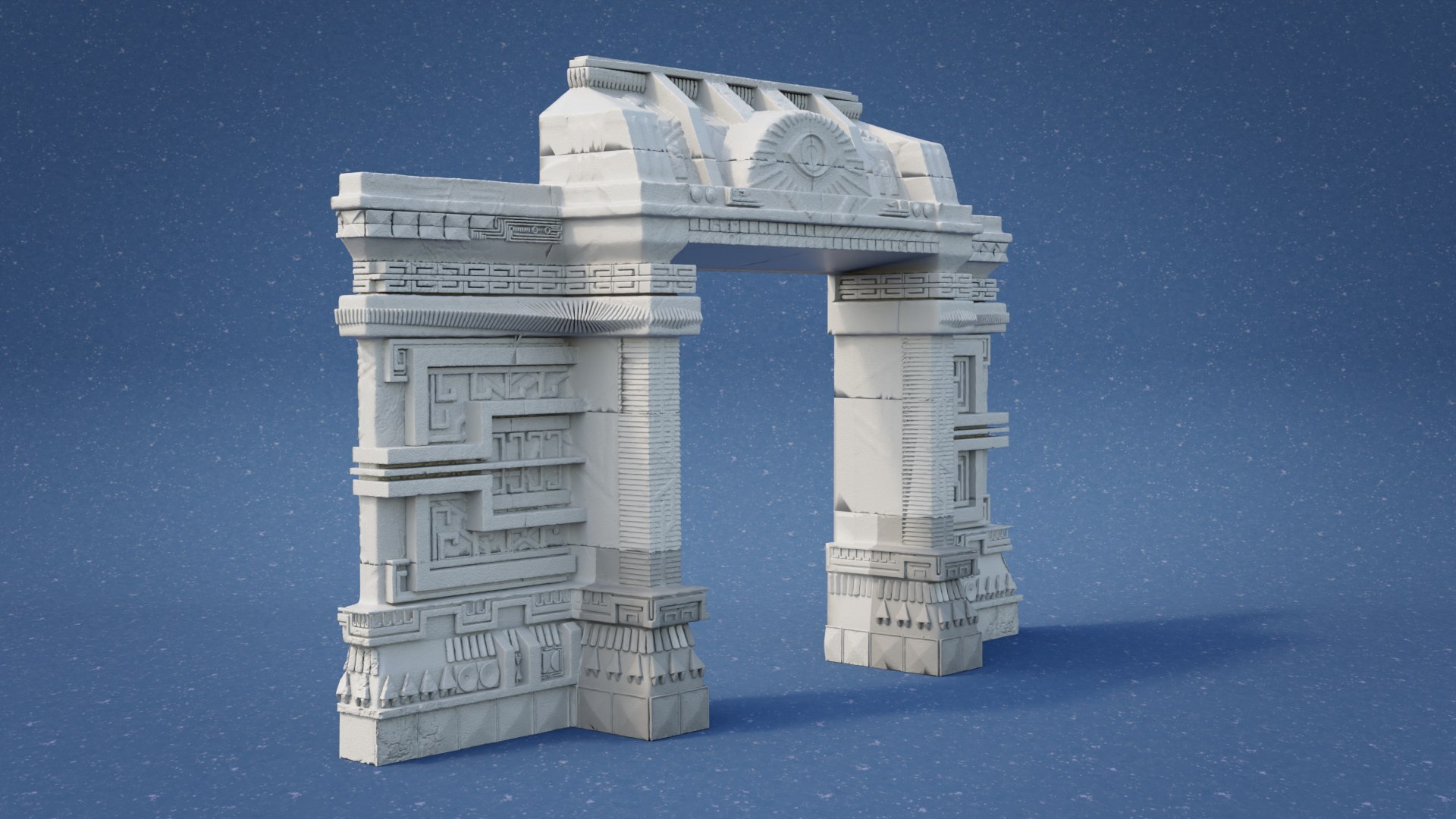 3D Model Aztec Archway - TurboSquid 2222232