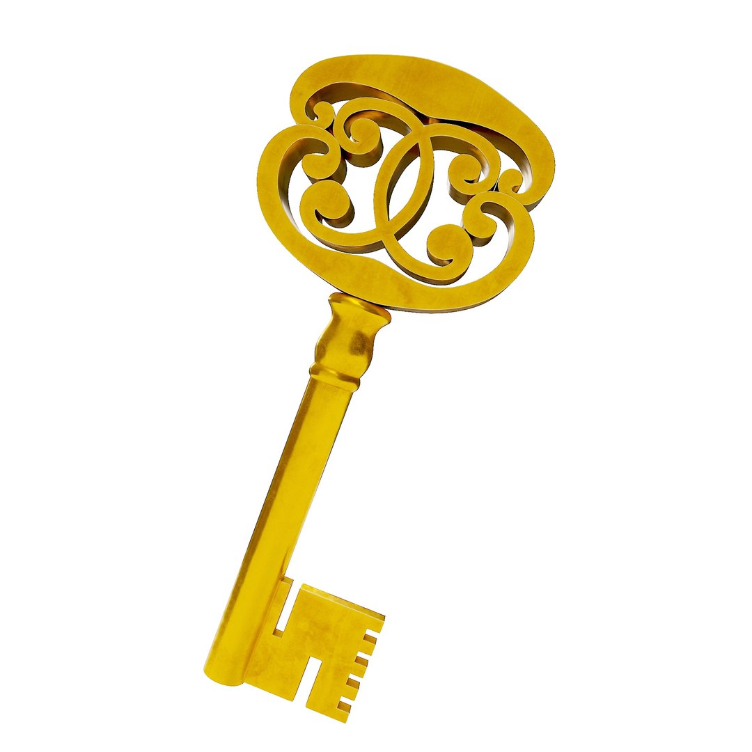 Jewelry box key 3D model TurboSquid 1977092