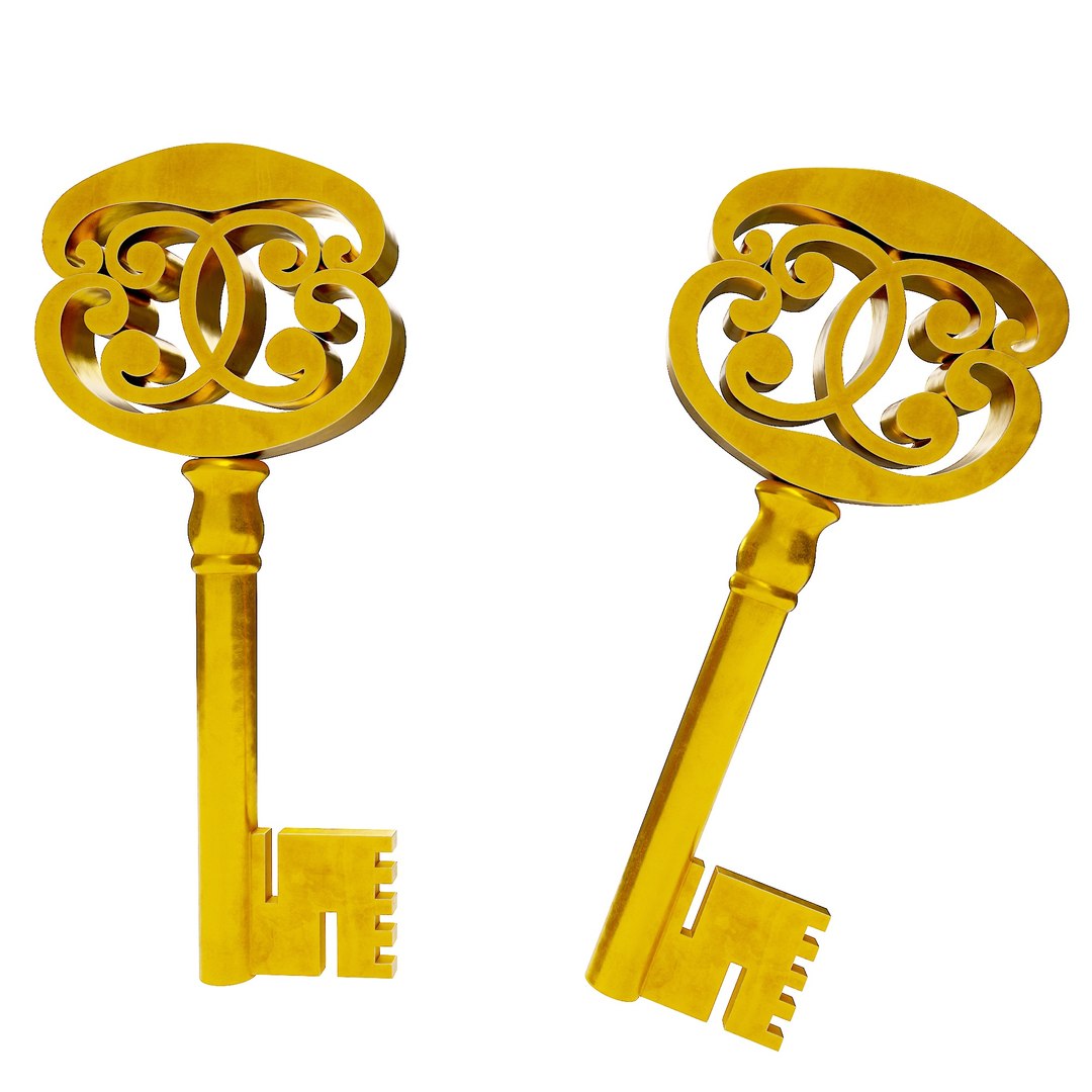 Jewelry box key 3D model TurboSquid 1977092