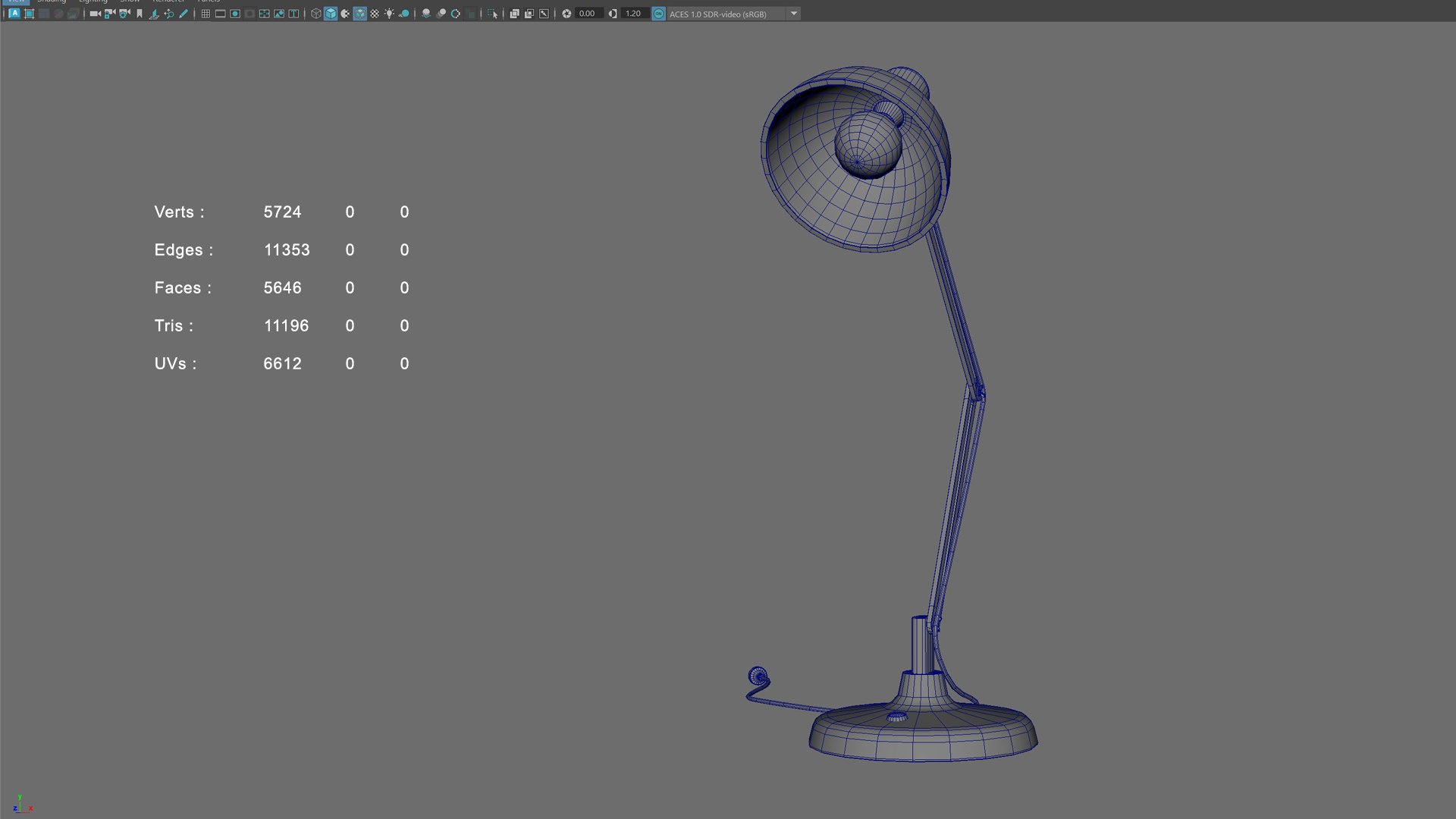 3D Table Lamp - MAYA Rigged And Blender - TurboSquid 2399610