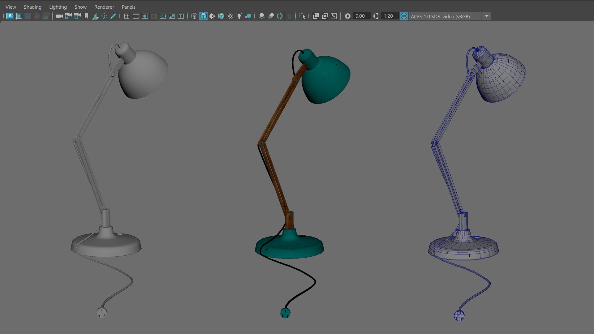 3D Table Lamp - MAYA Rigged And Blender - TurboSquid 2399610