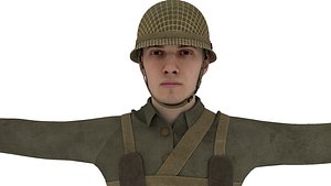 Warr II Soldier 3D model