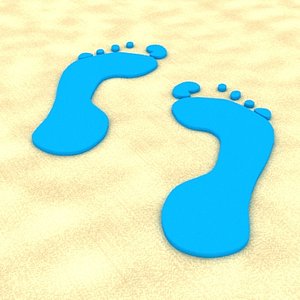 free 3ds model footprint foot print