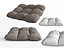 4 buttons pillow cushion seat pad