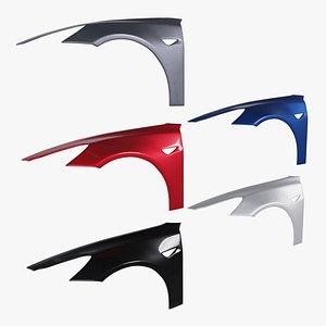 Tesla Model 3 Front Fender All Colors vehicles 3D model