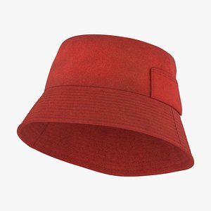 Terry Bucket Hat Red