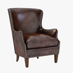 Photorealistic Breille Wingback Chair