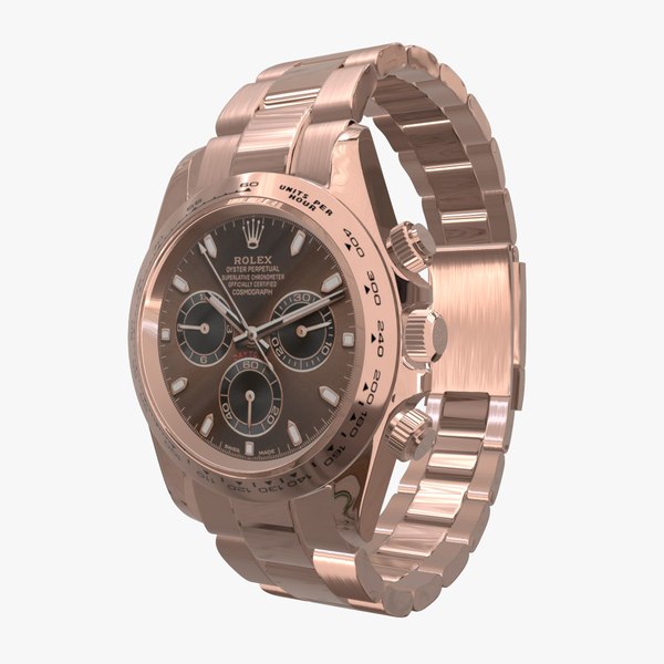 Rolex Cosmograph Daytona Pink Gold - Chocolate and Black DIial 3D model